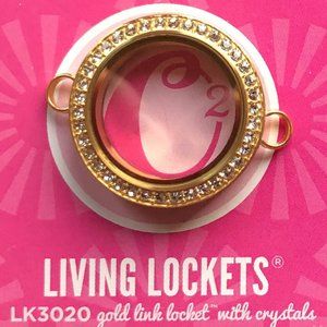 Gold Link Locket 4 Over The Heart Chain & Bracelet